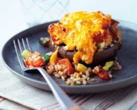 Festive Portobello Mushroom Bake