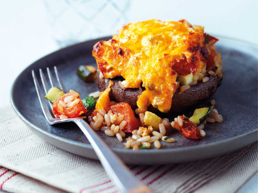 Festive Portobello Mushroom Bake