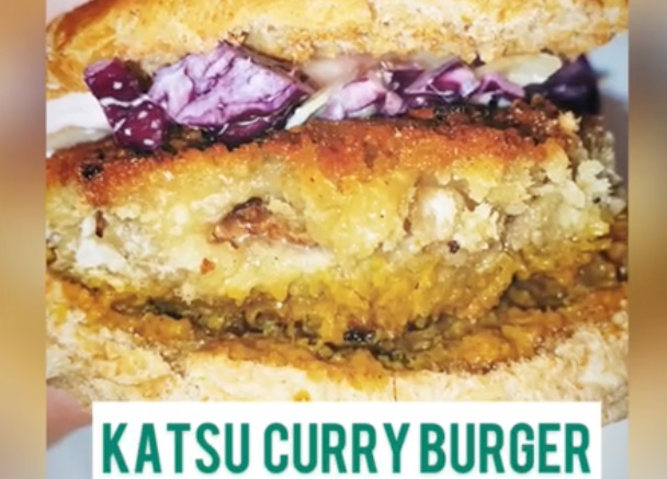 Vegan Katsu Curry Burger