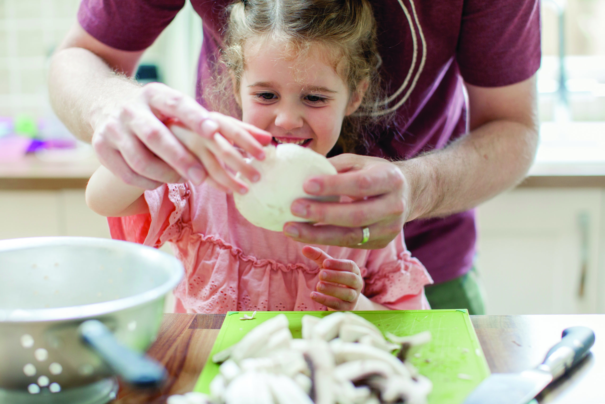 Little girl with Monaghan mushroom